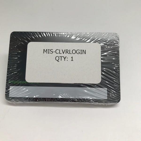 Clover Employee Login Cards--Package Of 10 (MIS-CLVRLOGIN-10