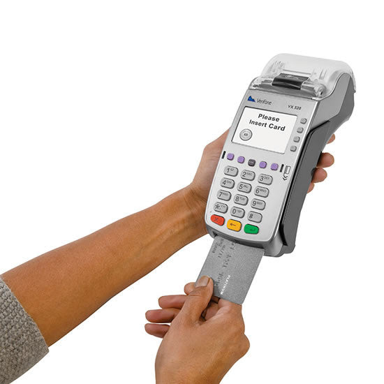 VeriFone VX 520 Dual Com 160 Mb Credit Card Machine, EMV (Europay,  MasterCard, Visa) and NFC (Near Field Communication) or Contactless, Dial  Up and