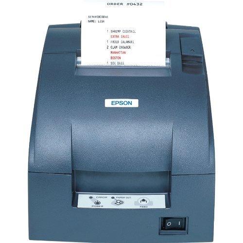 TM-U220B, Impact, two-color printing, 6 lps, Serial interface only, Power supply, Dark gray