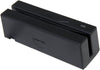 MagTek 21040145 SureSwipe Dual Head Triple Track Magnetic Stripe Card Reader with 6' USB Interface Cable, 60 in/s Swipe Speed, 5V, Black