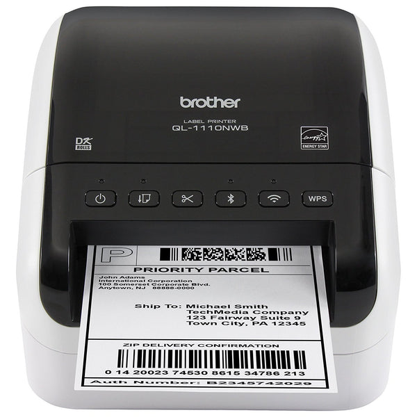 Brother QL-1110NWB Wide Format, Postage and Barcode Professional Thermal Label Printer with Wireless Connectivity
